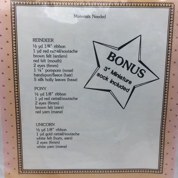 Christmas is Reindeers Unicorns Ponies Anything But Ordinary Craft Without Sock - Picture 4 of 5